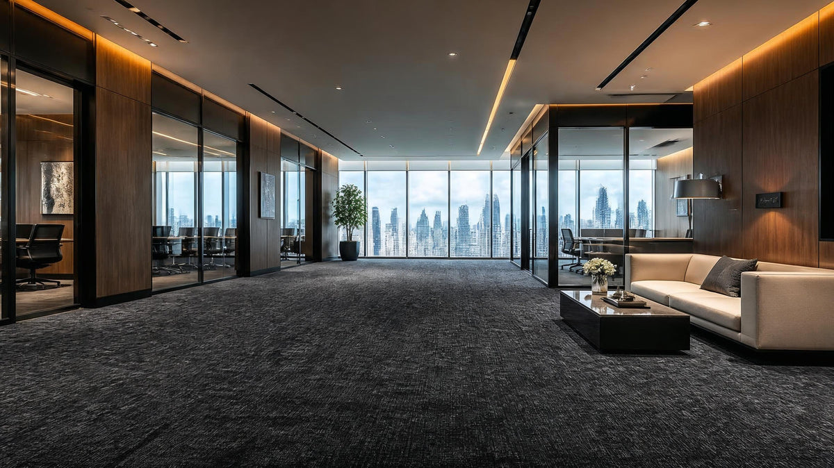 Nylon broadloom carpet in Singapore office