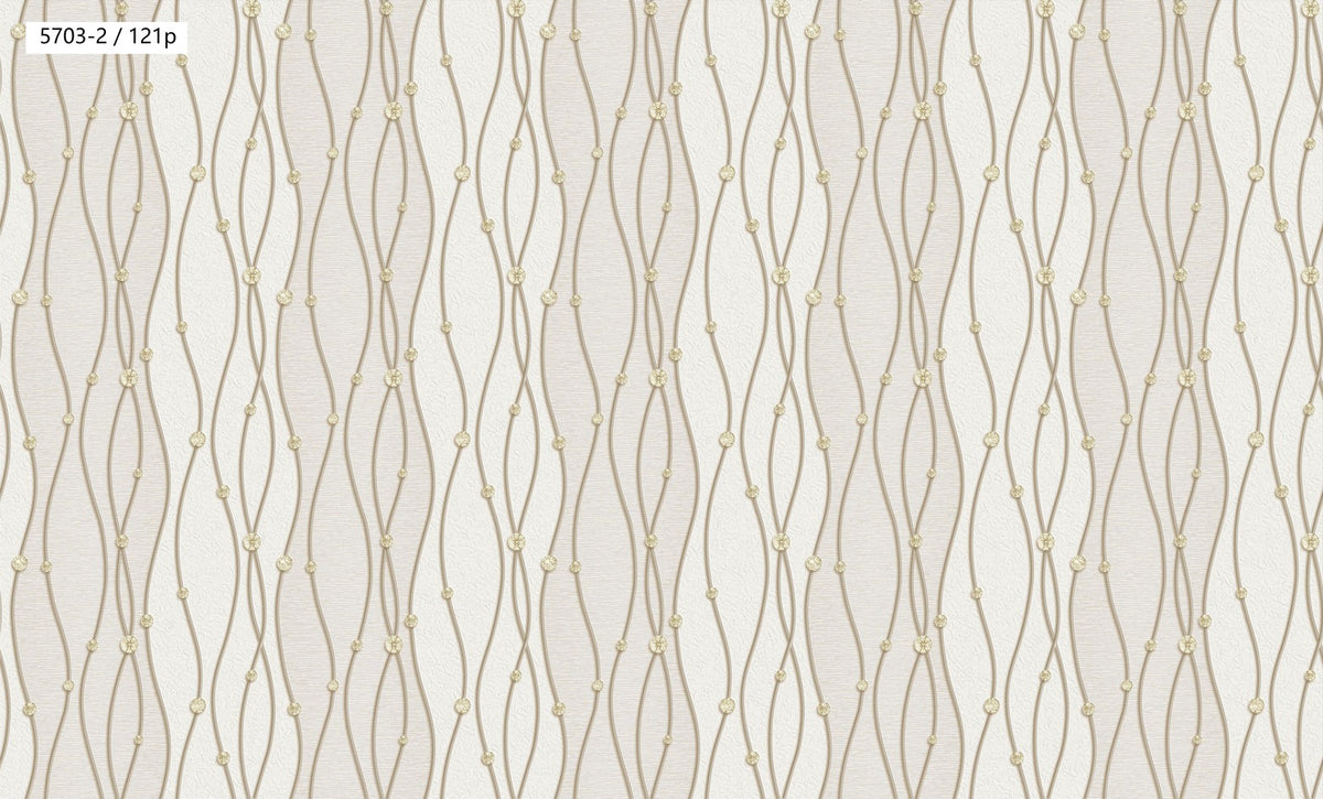 Beaded Wave Pattern Wallpaper 5703