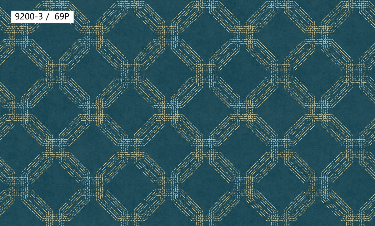 Woven Trellis Pattern Wallpaper 9200