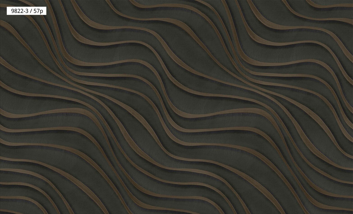 Flowing Wave Pattern Wallpaper 9822