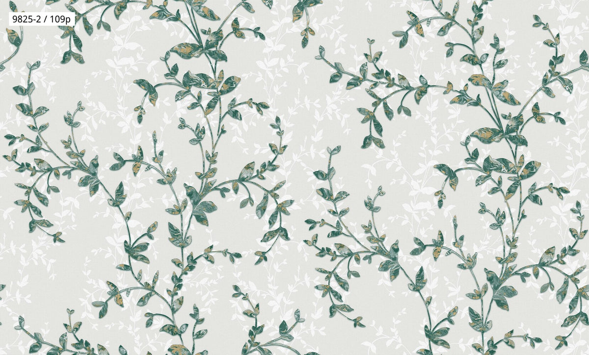 Delicate Floral Branch Wallpaper 9825