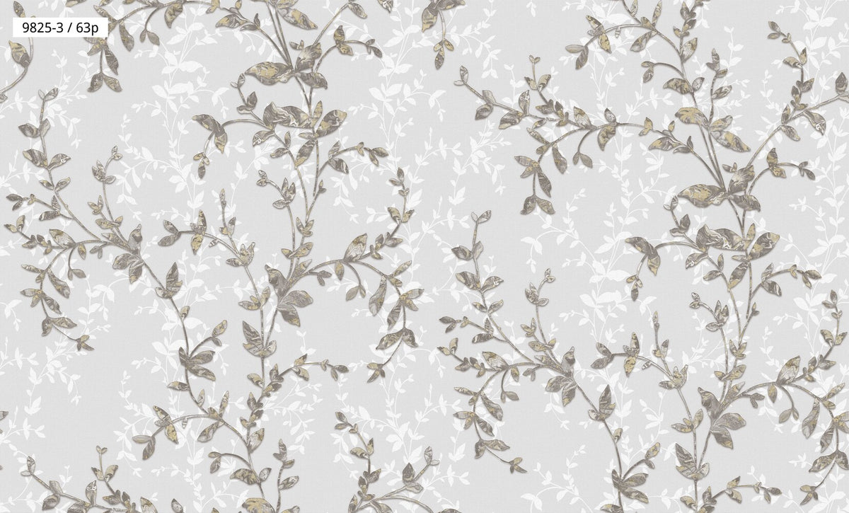 Delicate Floral Branch Wallpaper 9825