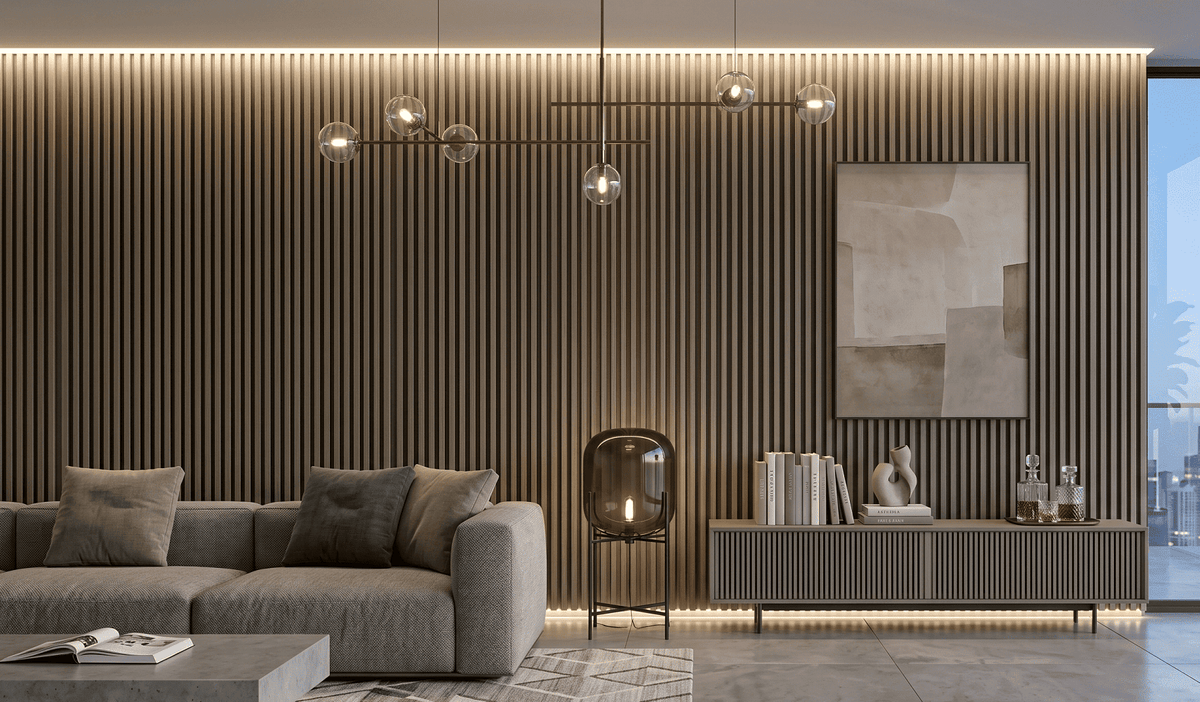 Fluted XK7138 302 BROWN OAK SFW138