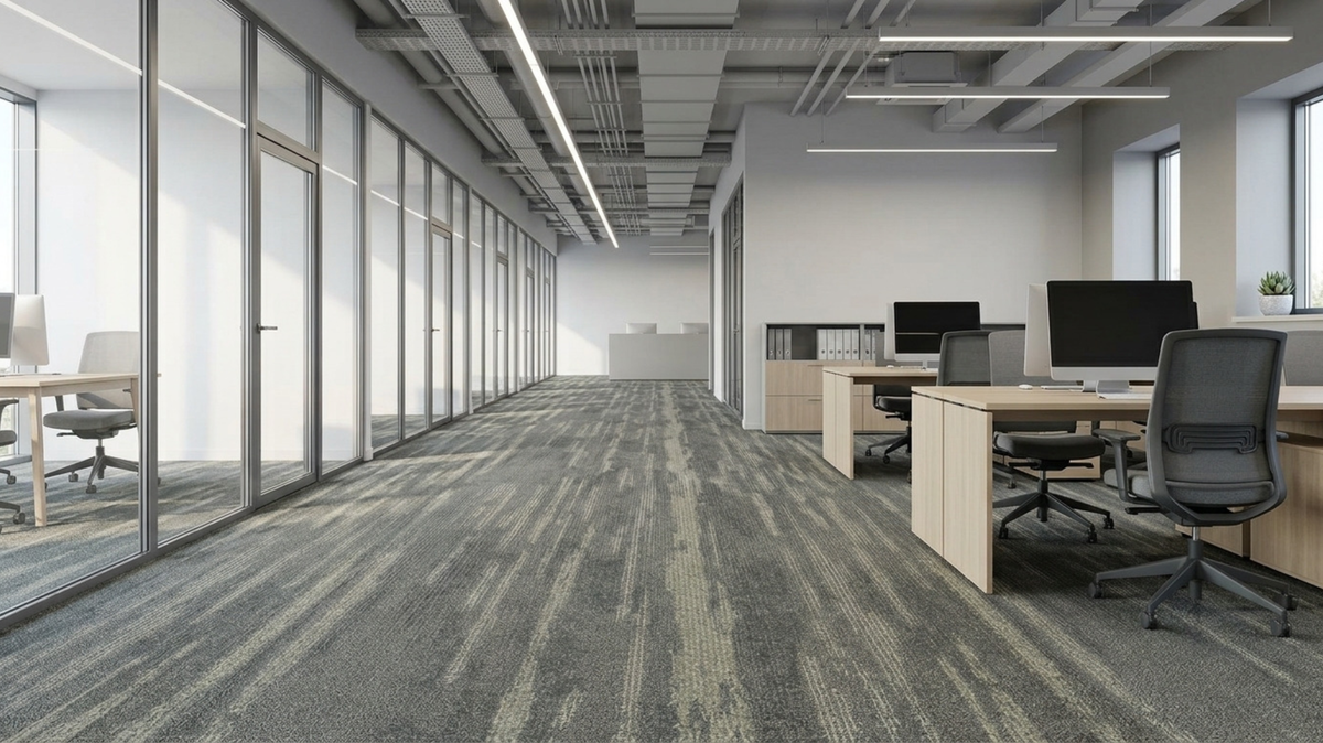 Moisture issue beneath carpet tiles in a Singapore office