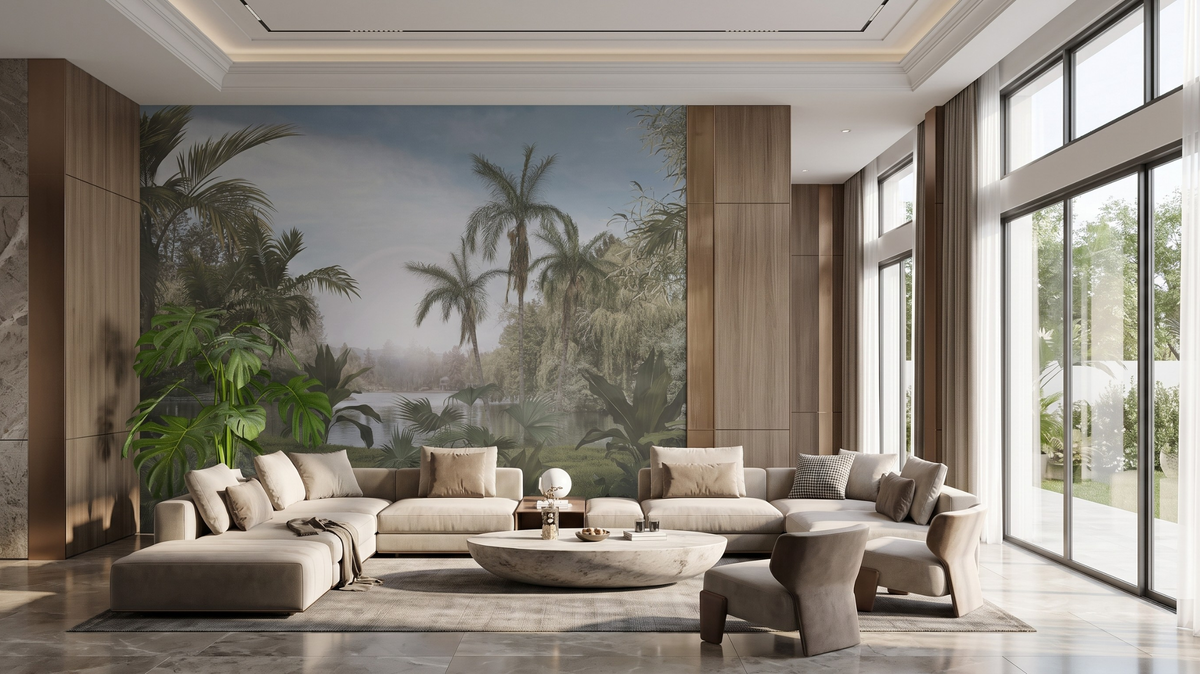Wallpaper Installation for High Walls