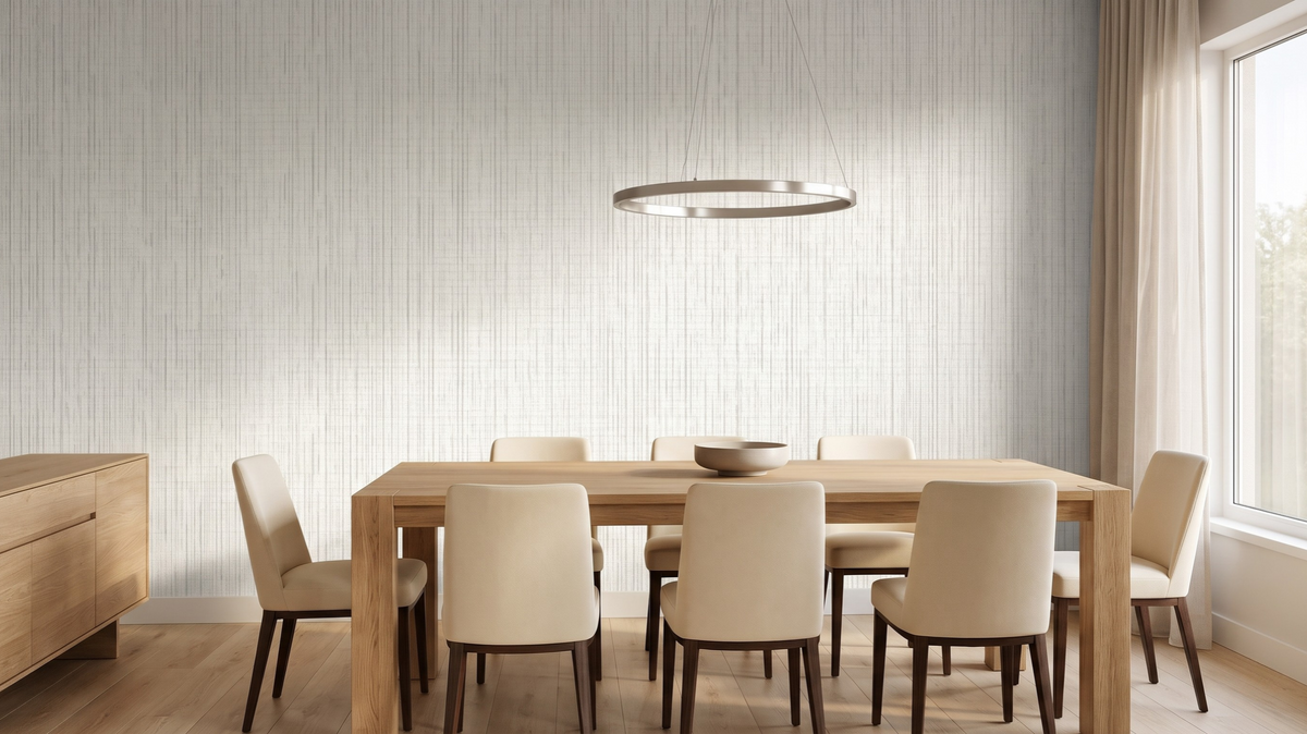 Kitchen wallpaper design for an easy-care family interior in Singapore