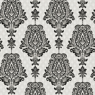 Cream Gold Ornamental Damask Wallpaper 3991