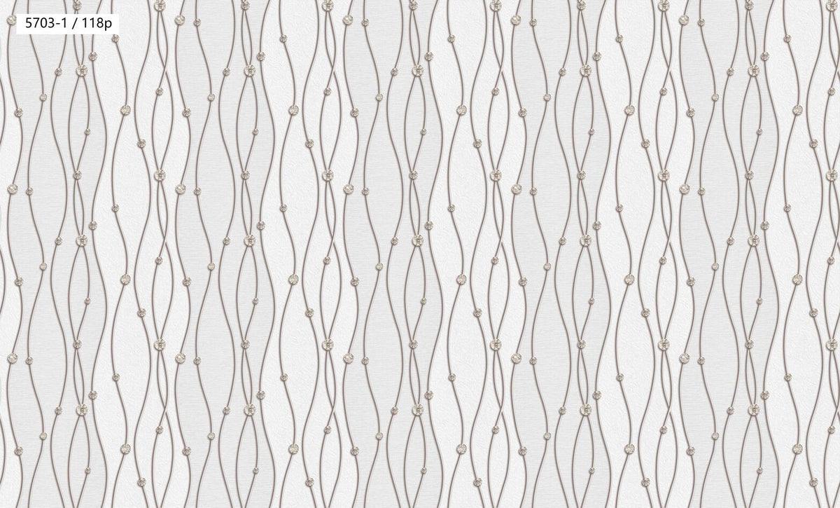 Beaded Wave Pattern Wallpaper 5703