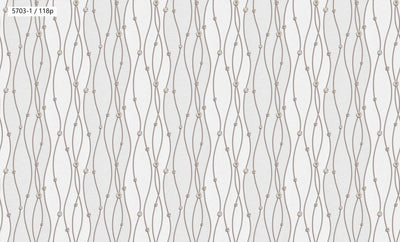 Beaded Wave Pattern Wallpaper 5703