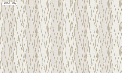 Beaded Wave Pattern Wallpaper 5703