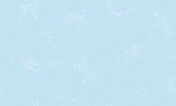 Light Blue Animal Pattern Wallpaper 6835