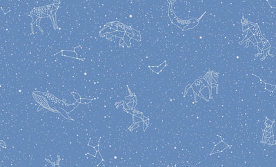 Light Blue Animal Pattern Wallpaper 6835