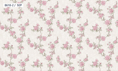 Lavender Blue Trailing Floral Wallpaper 8618