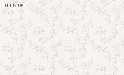 Lavender Blue Trailing Floral Wallpaper 8618