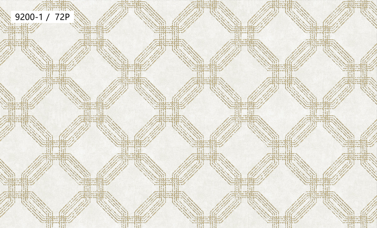 Woven Trellis Pattern Wallpaper 9200