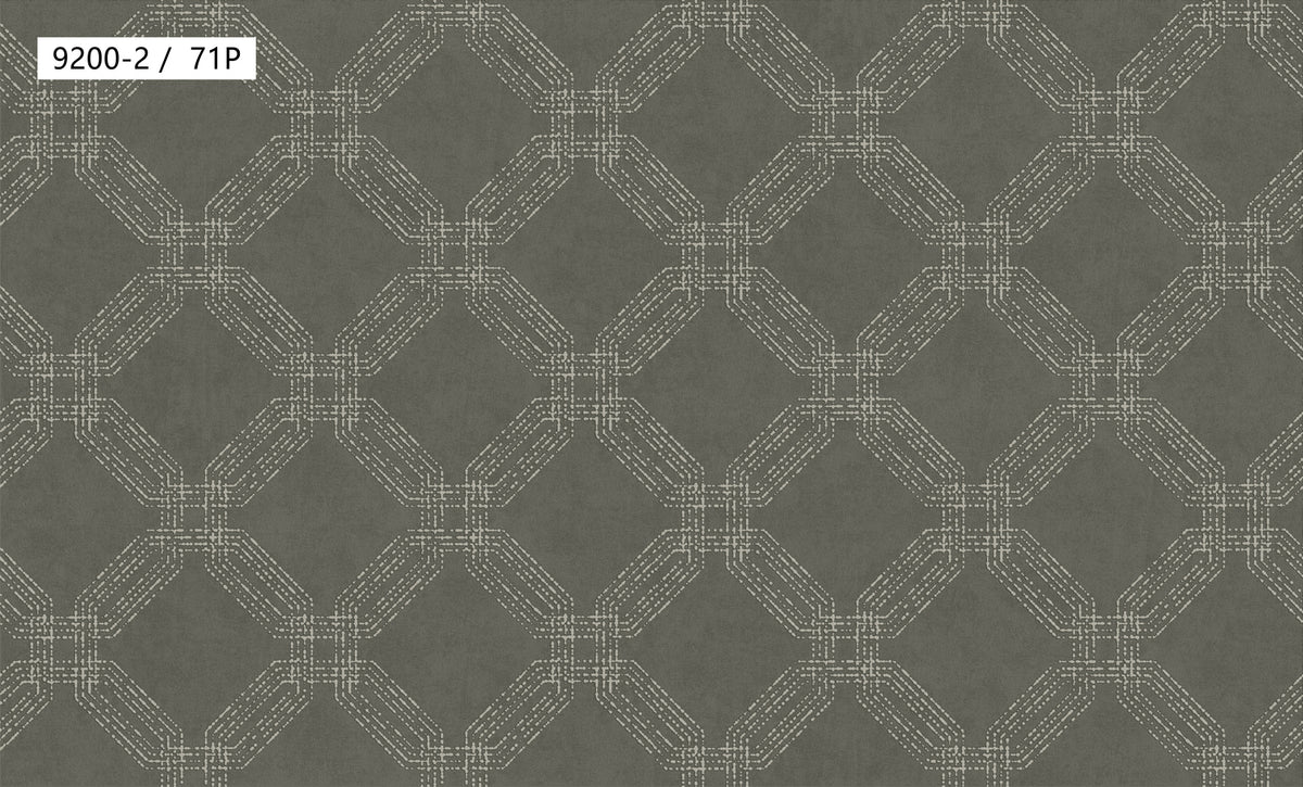 Woven Trellis Pattern Wallpaper 9200