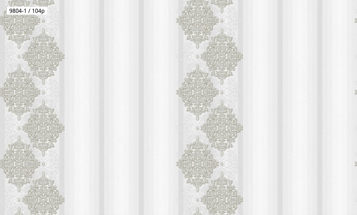 Striped Damask Wallpaper 9804