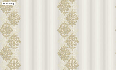 Striped Damask Wallpaper 9804