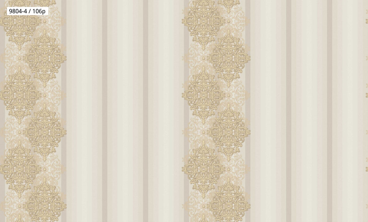 Striped Damask Wallpaper 9804