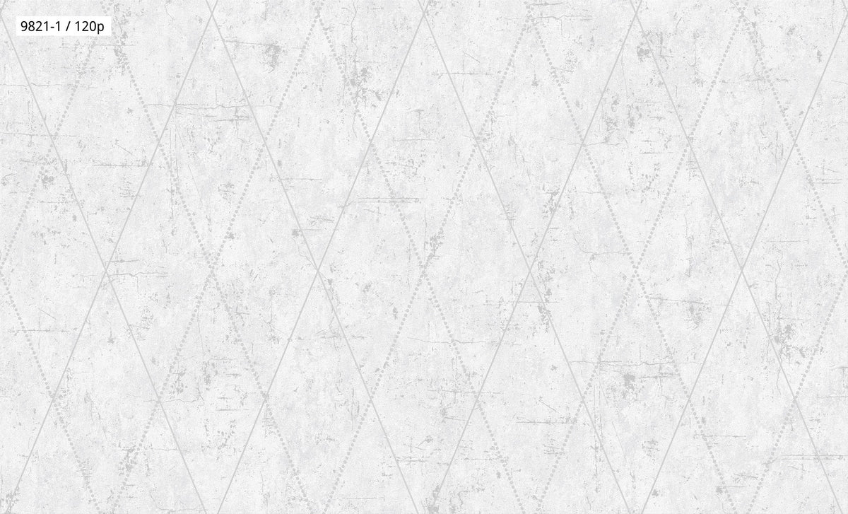 Distressed Diamond Pattern Wallpaper 9821
