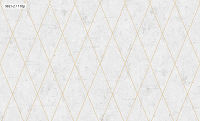 Distressed Diamond Pattern Wallpaper 9821