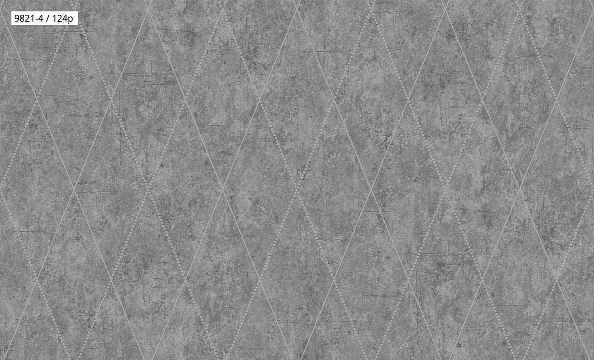 Distressed Diamond Pattern Wallpaper 9821