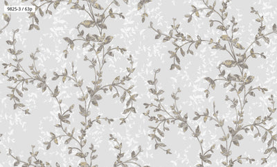 Delicate Floral Branch Wallpaper 9825