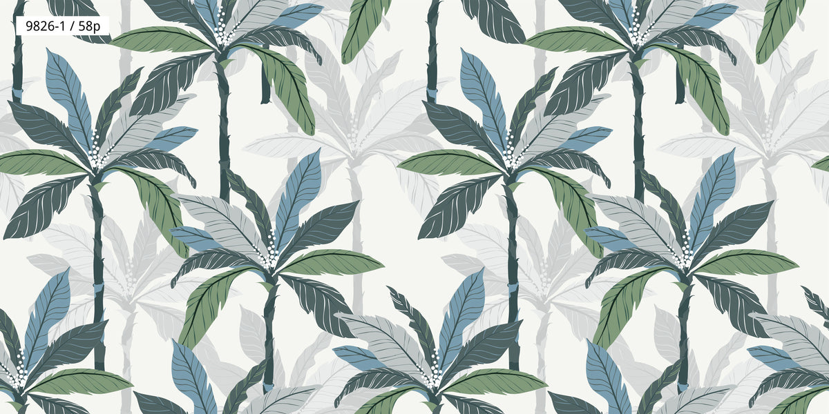 Tropical Banana Leaf Wallpaper 9826