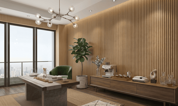 Fluted K7146 A189 TEAK WOOD SFW146